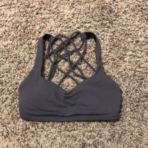 Dark grey free to be lululemon bra